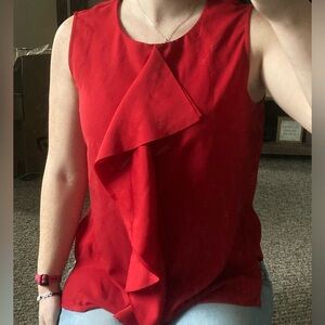 Liz Claiborne ruffled office blouse